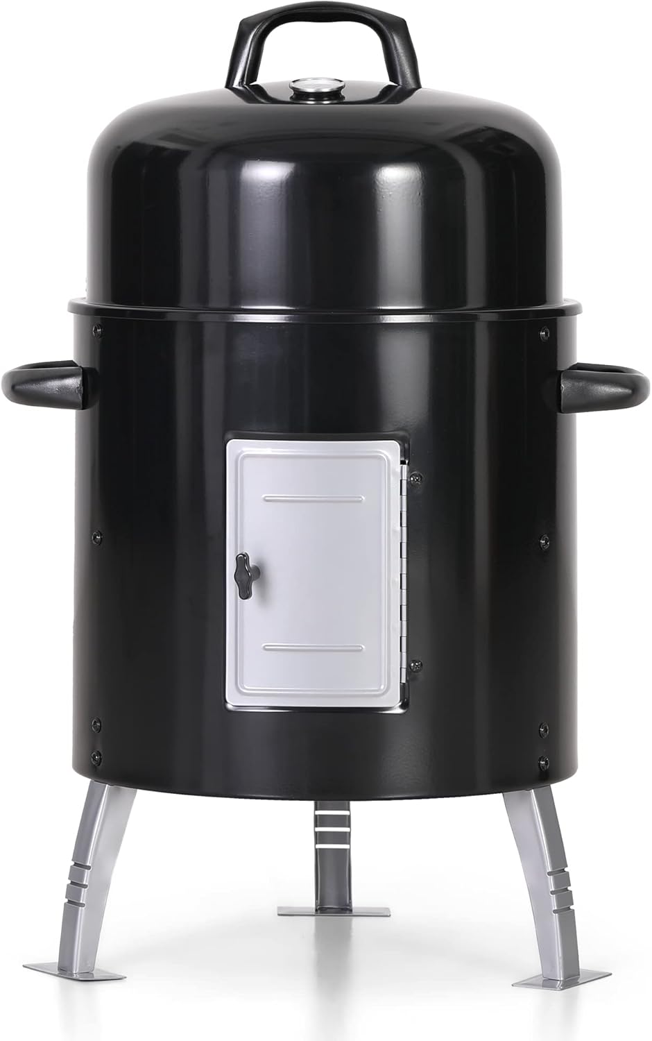 Captiva Designs 17-Inch Outdoor Vertical Smoker, Wood Chunks Smoker with Thermometer for Outdoor Cooking,Grilling,Picnic,Camping and Party